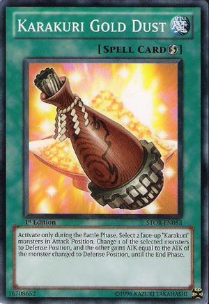 Image of Karakuri Gold Dust (STOR-EN053) - Storm of Ragnarok 1st Edition