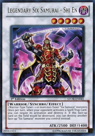 Image of Legendary Six Samurai - Shi En (STOR-EN041) - Storm of Ragnarok 1st Edition