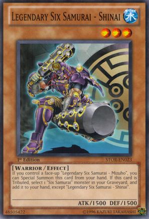 Image of Legendary Six Samurai - Shinai (STOR-EN023) - Storm of Ragnarok 1st Edition