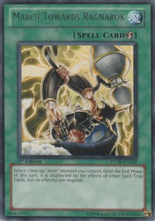 Image of March Towards Ragnarok (STOR-EN047) - Storm of Ragnarok 1st Edition