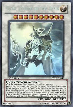 Image of Odin, Father of the Aesir (Ghost Rare) (STOR-EN040) - Storm of Ragnarok 1st Edition