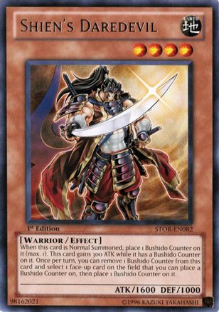 Image of Shien's Daredevil (STOR-EN082) - Storm of Ragnarok 1st Edition