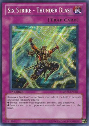 Image of Six Strike - Thunder Blast (STOR-EN089) - Storm of Ragnarok 1st Edition