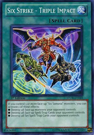 Image of Six Strike - Triple Impact (STOR-EN049) - Storm of Ragnarok Unlimited