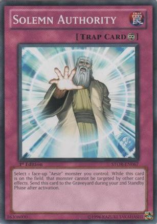 Image of Solemn Authority (STOR-EN067) - Storm of Ragnarok Unlimited