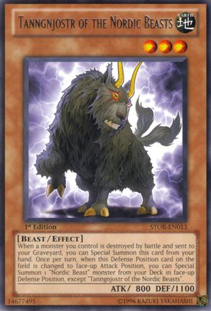 Image of Tanngnjostr of the Nordic Beasts (STOR-EN013) - Storm of Ragnarok Unlimited