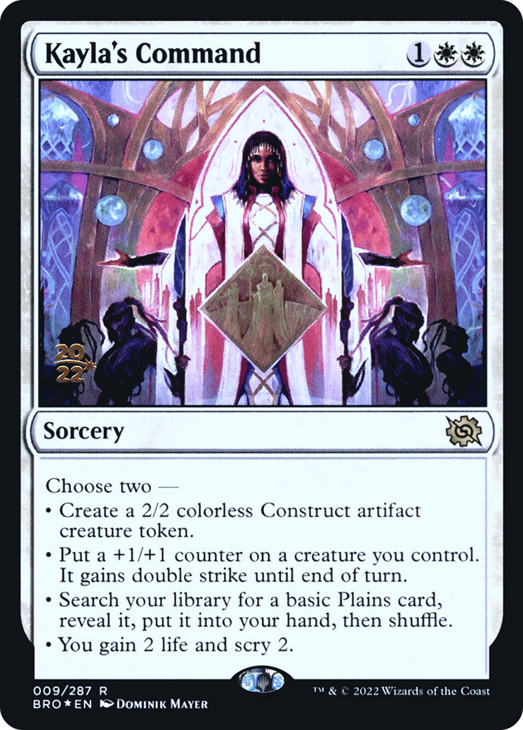 Image of Kayla's Command (PRE-009) - The Brothers' War Promos Foil