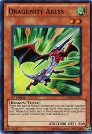 Image of Dragunity Aklys (SDDL-EN003) - Structure Deck: Dragunity Legion 1st Edition