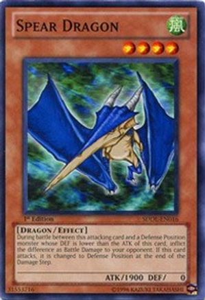Image of Spear Dragon (SDDL-EN016) - Structure Deck: Dragunity Legion 1st Edition