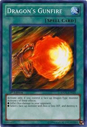 Image of Dragon's Gunfire (SDDL-EN025) - Structure Deck: Dragunity Legion 1st Edition