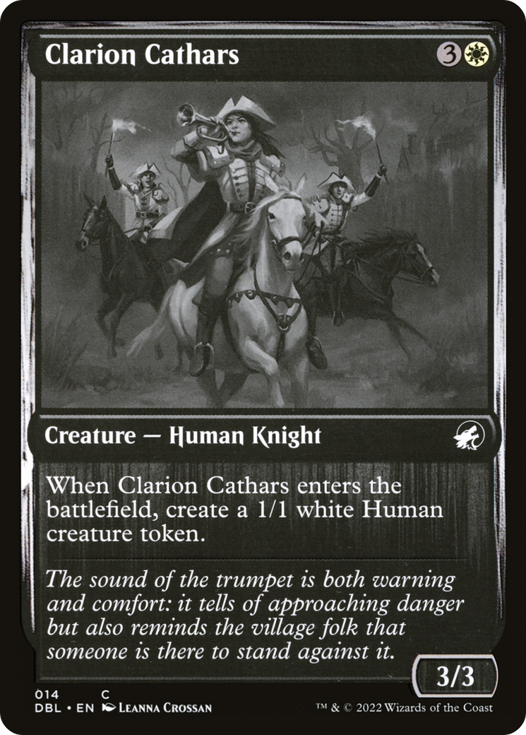 Image of Clarion Cathars (DBL-014) - Innistrad: Double Feature Foil
