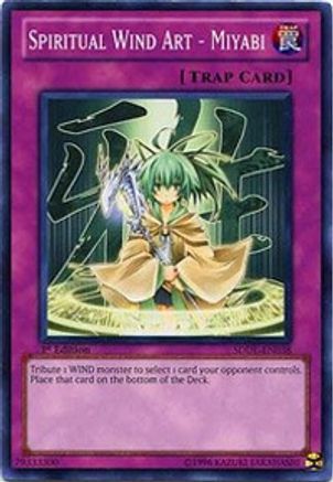 Image of Spiritual Wind Art - Miyabi (SDDL-EN038) - Structure Deck: Dragunity Legion Unlimited