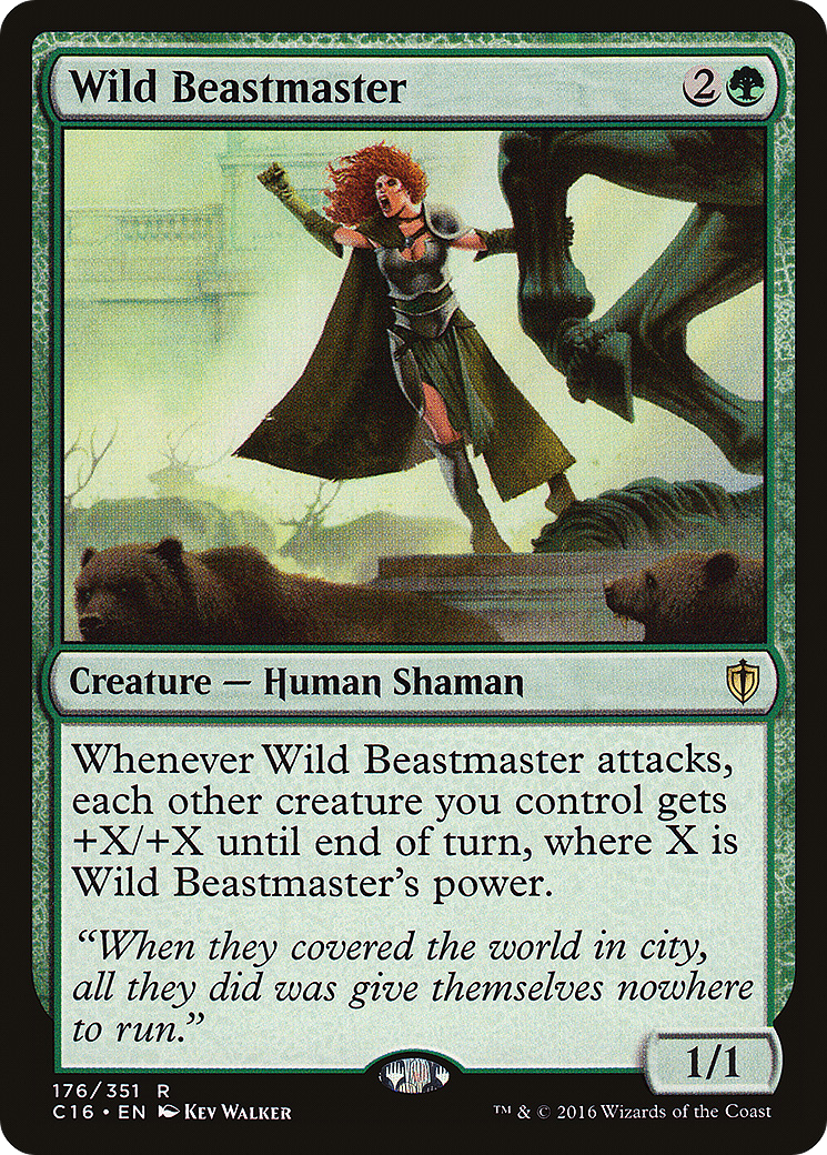 Image of Wild Beastmaster (C16-176) - Commander 2016