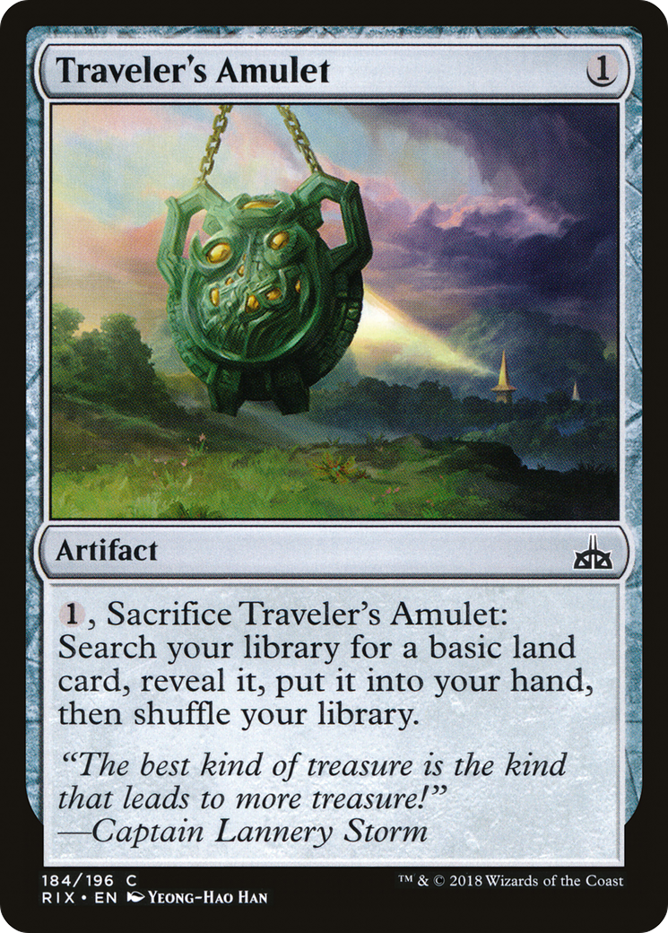 Image of Traveler's Amulet (RIX-184) - Rivals of Ixalan Foil