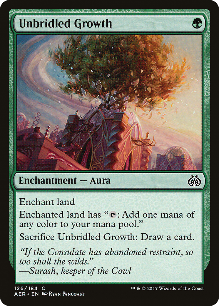 Image of Unbridled Growth (AER-126) - Aether Revolt Foil