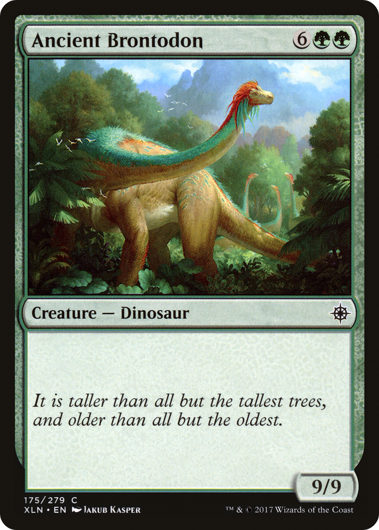 Image of Ancient Brontodon (XLN-175) - Ixalan Foil