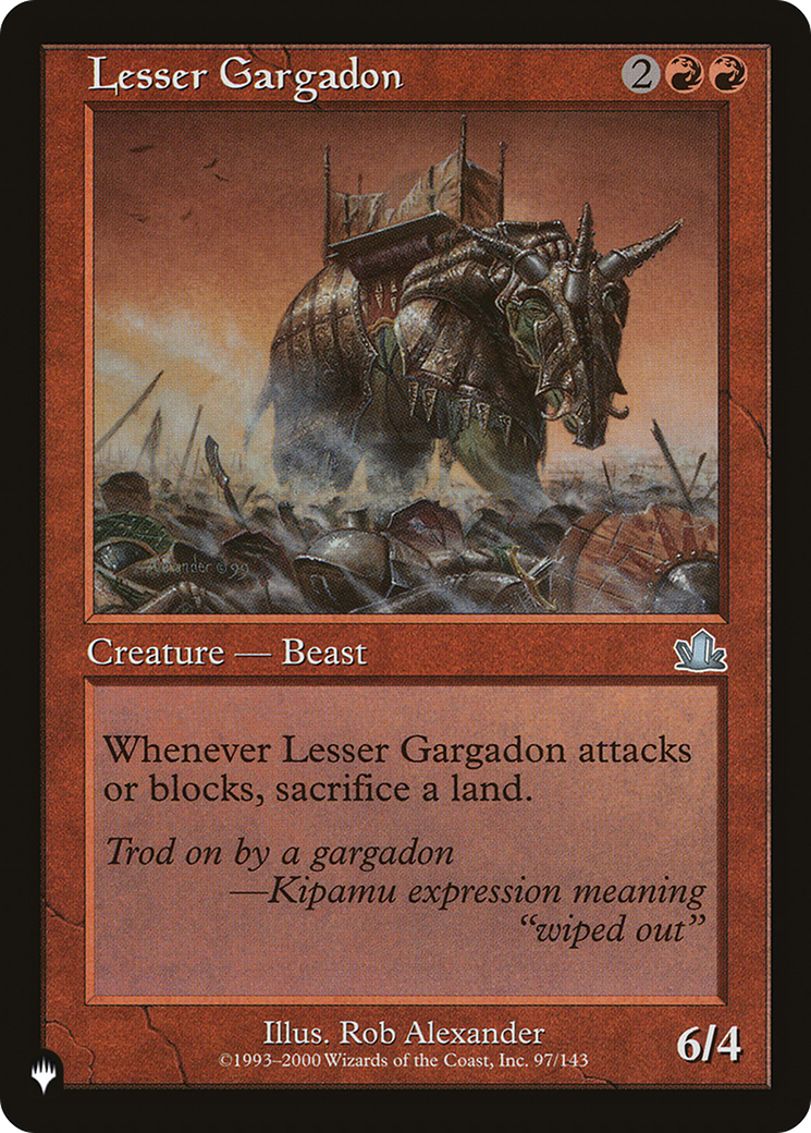 Image of Lesser Gargadon (LIST-97/143) - The List