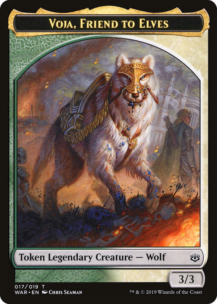 Image of Voja, Friend to Elves Token (WAR-017) - War of the Spark Tokens
