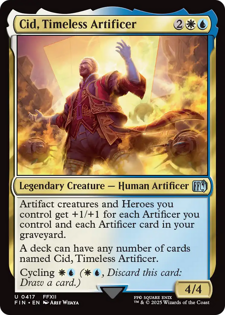 Image of Cid, Timeless Artificer (0417) (FIN-417) - FINAL FANTASY Foil