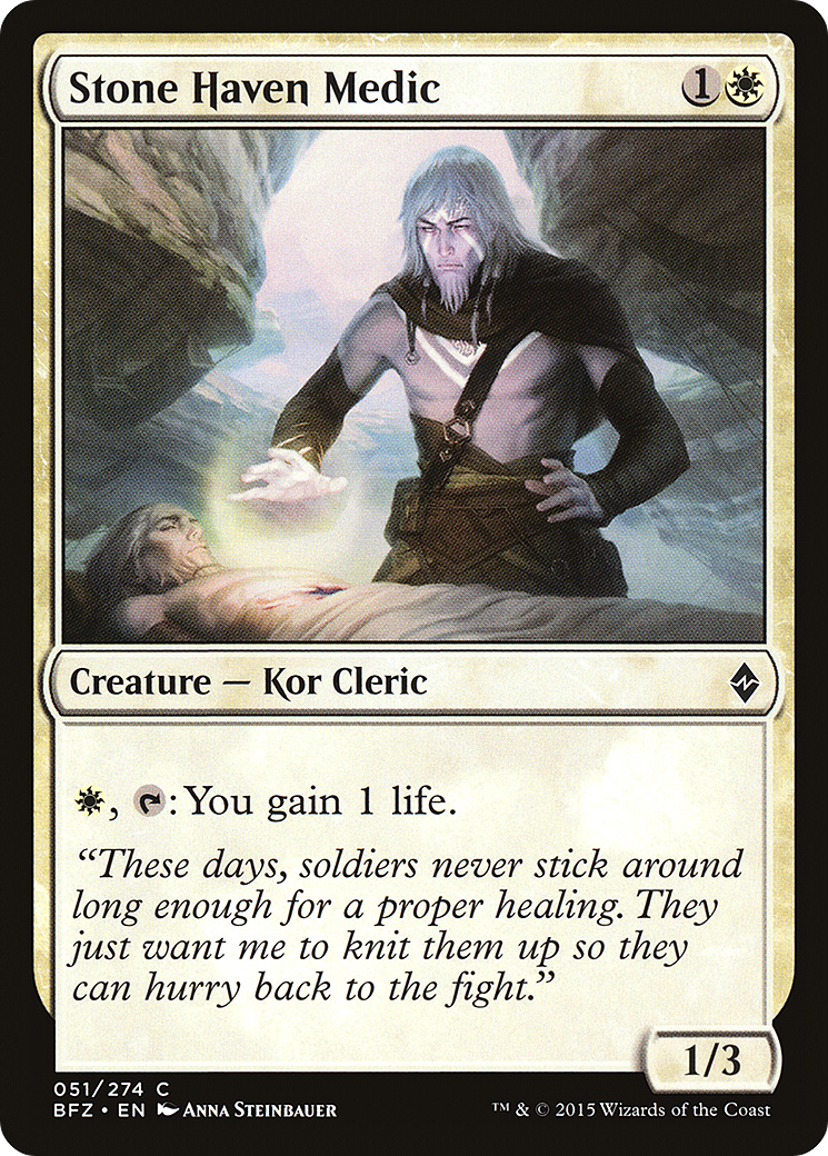 Image of Stone Haven Medic (BFZ-051) - Battle for Zendikar Foil