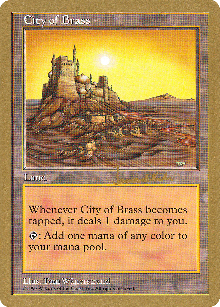 Image of City of Brass - 1997 Janosch Kuhn (5ED) (WCD-) - World Championship Decks 1997