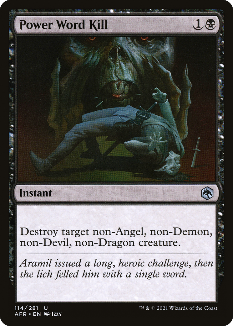 Image of Power Word Kill (AFR-114) - Adventures in the Forgotten Realms Foil