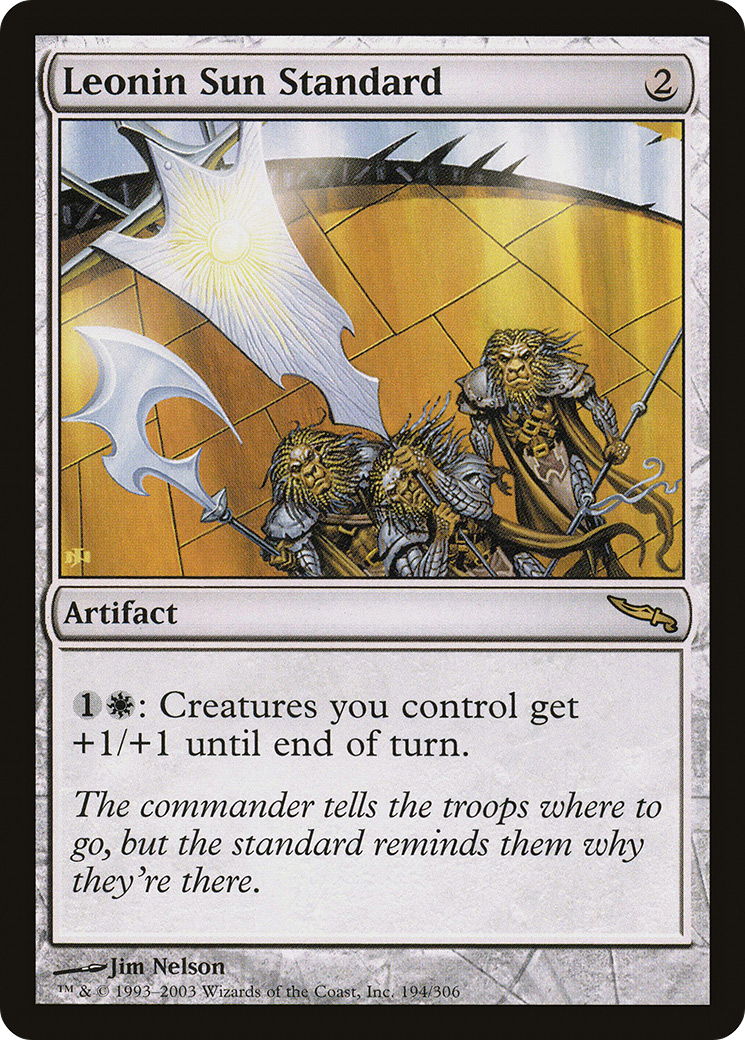 Image of Leonin Sun Standard (MRD-194) - Mirrodin Foil