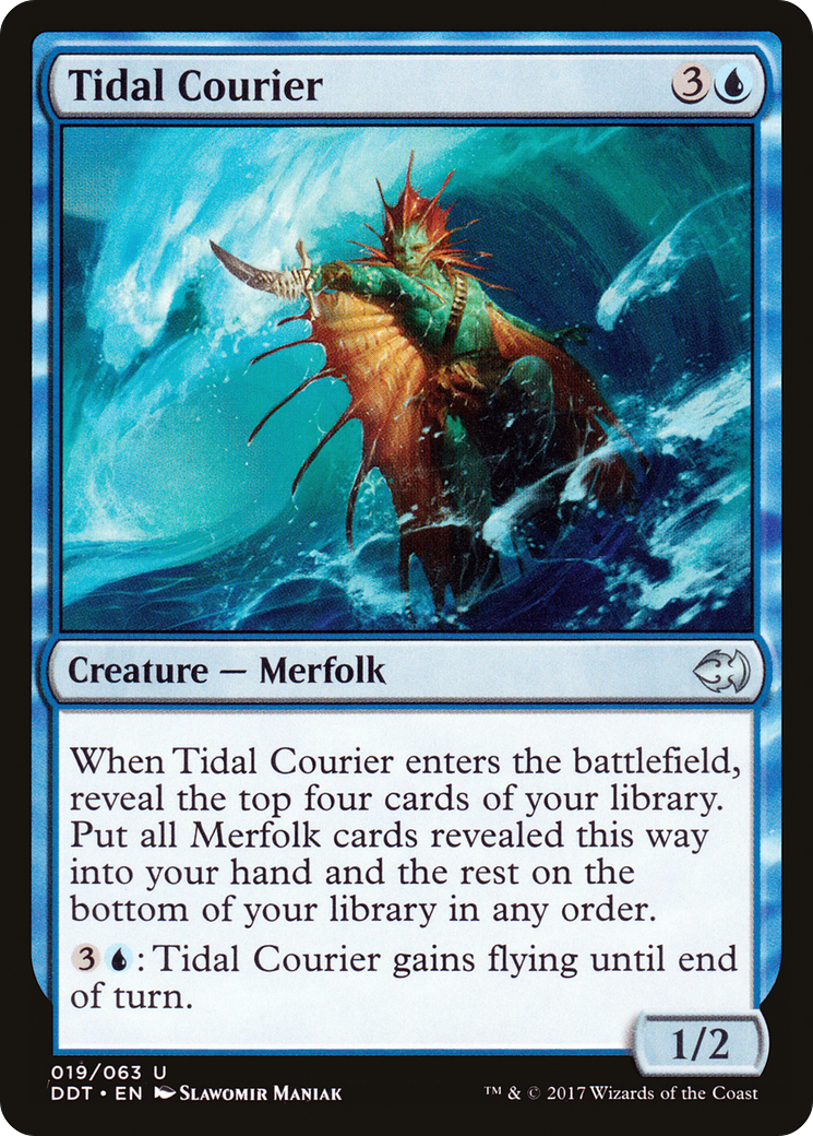 Image of Tidal Courier (DDT-019) - Duel Decks: Merfolk vs. Goblins