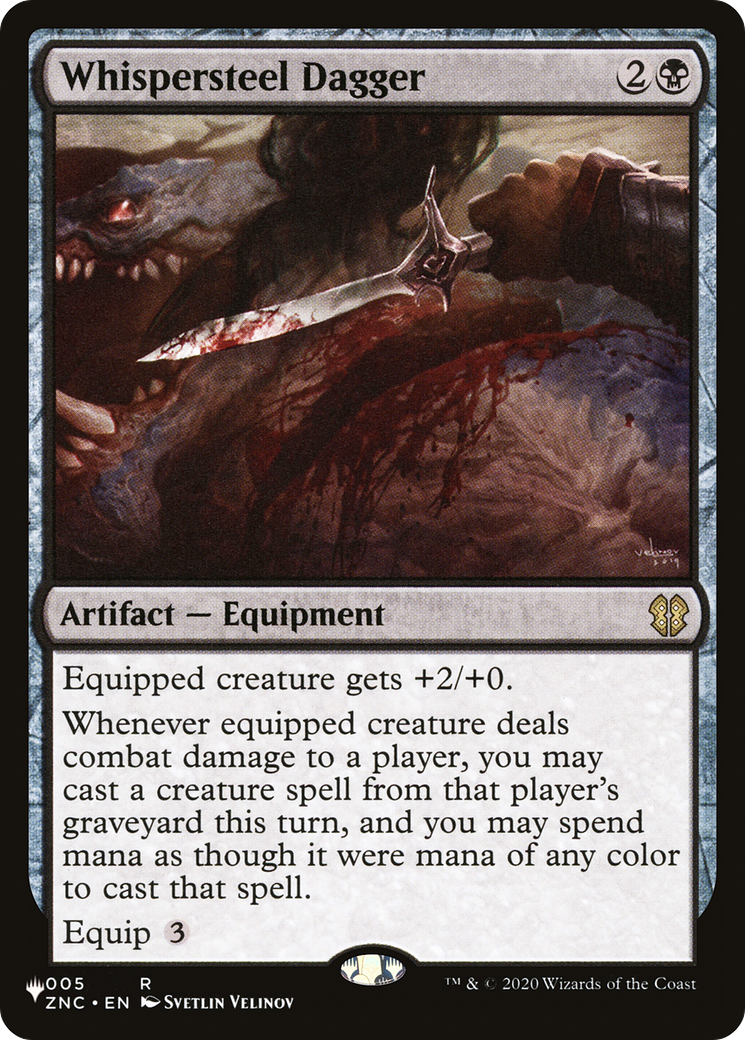 Image of Whispersteel Dagger (LIST-ZNC-5) - The List