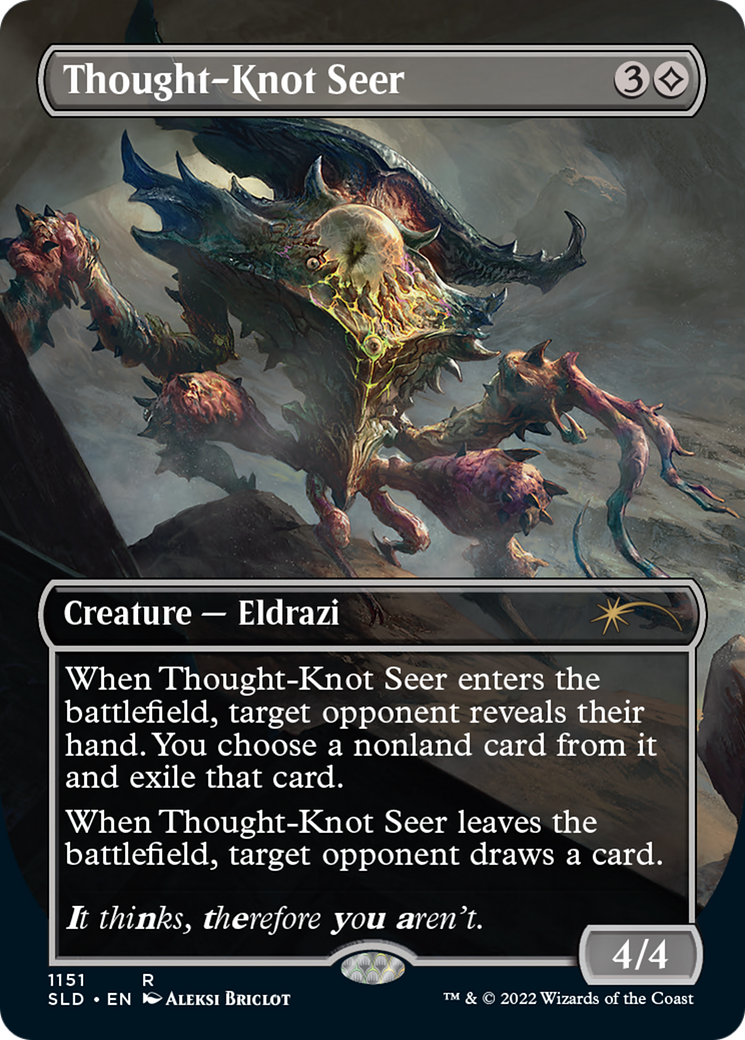 Image of Thought-Knot Seer (1151) (SLD-1151) - Secret Lair Drop (Borderless) Foil