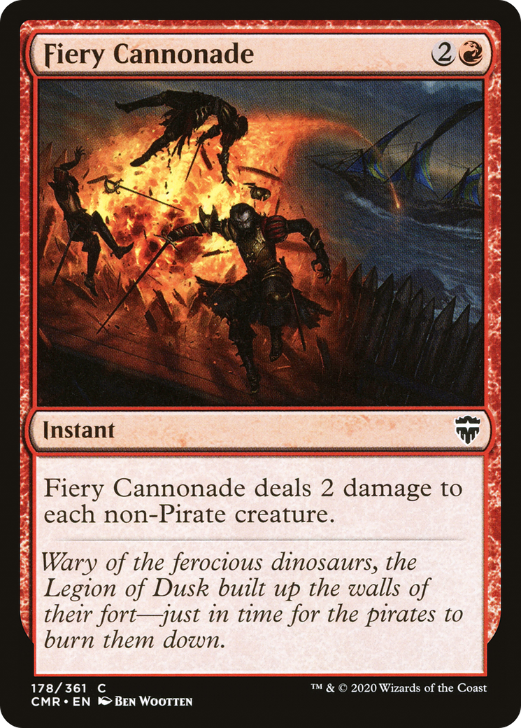 Image of Fiery Cannonade (CMR-178) - Commander Legends