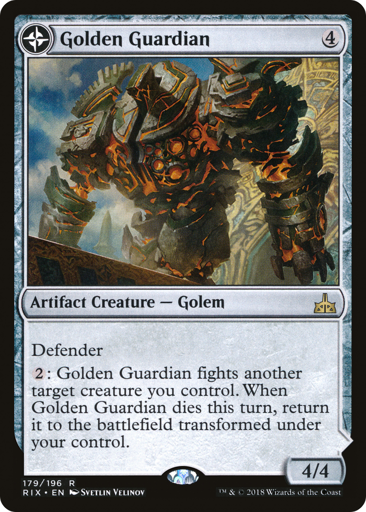 Image of Golden Guardian (RIX-179) - Rivals of Ixalan: (compasslanddfc)