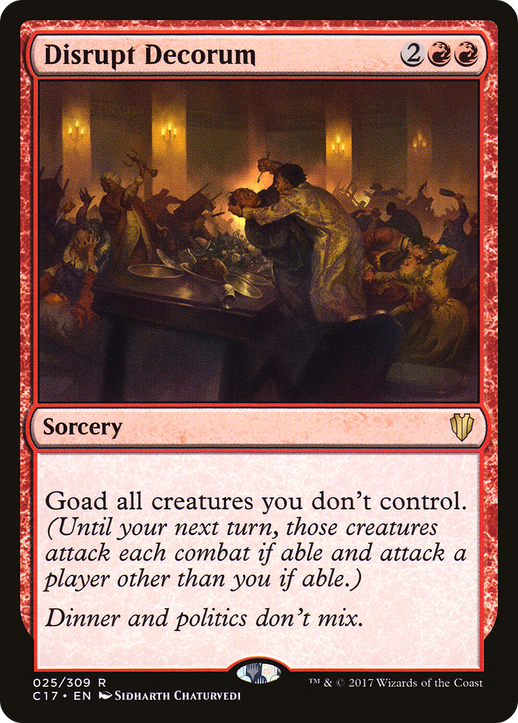 Image of Disrupt Decorum (C17-025) - Commander 2017