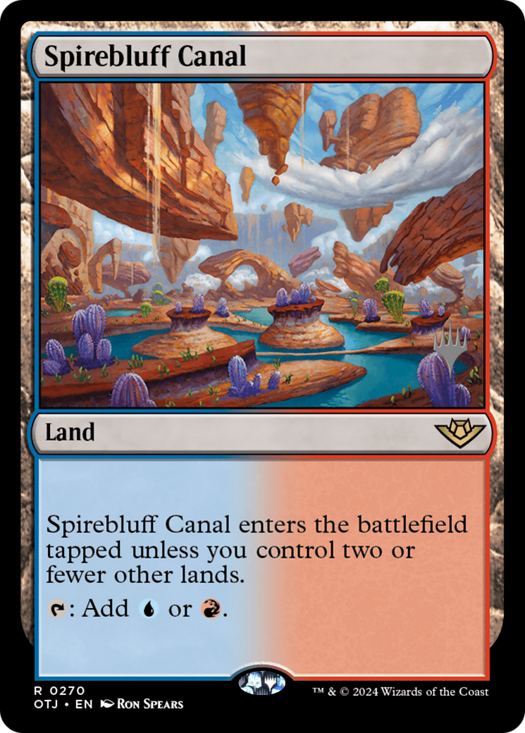 Image of Spirebluff Canal (PPOTJ-270) - Outlaws of Thunder Junction Promos Foil
