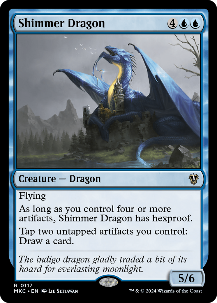 Image of Shimmer Dragon (MKC-117) - Murders at Karlov Manor Commander