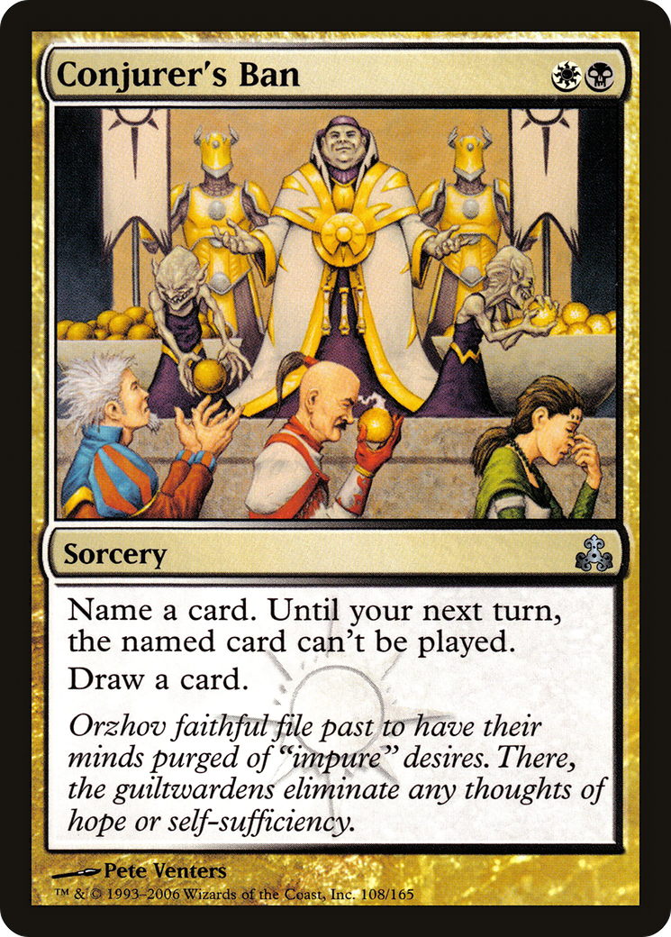 Image of Conjurer's Ban (GPT-108) - Guildpact Foil