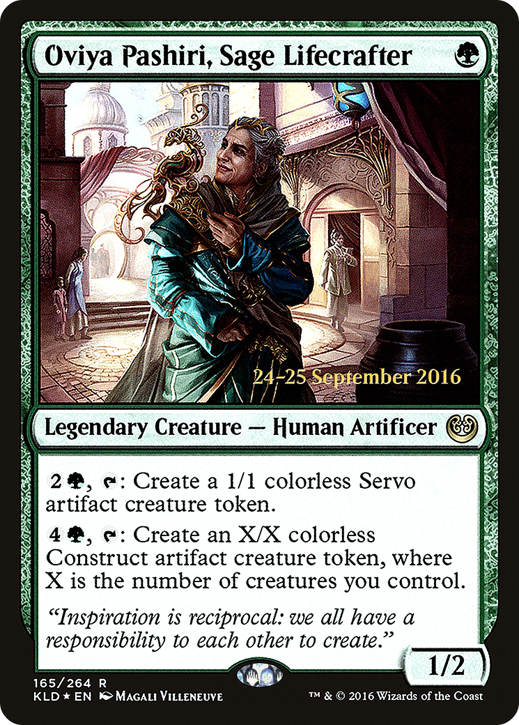 Image of Oviya Pashiri, Sage Lifecrafter (PRE-165) - Kaladesh Promos Foil
