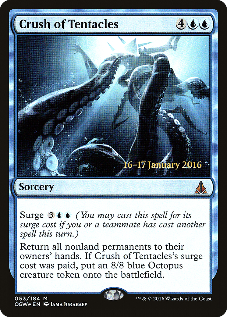 Image of Crush of Tentacles (PRE-053) - Oath of the Gatewatch Promos Foil