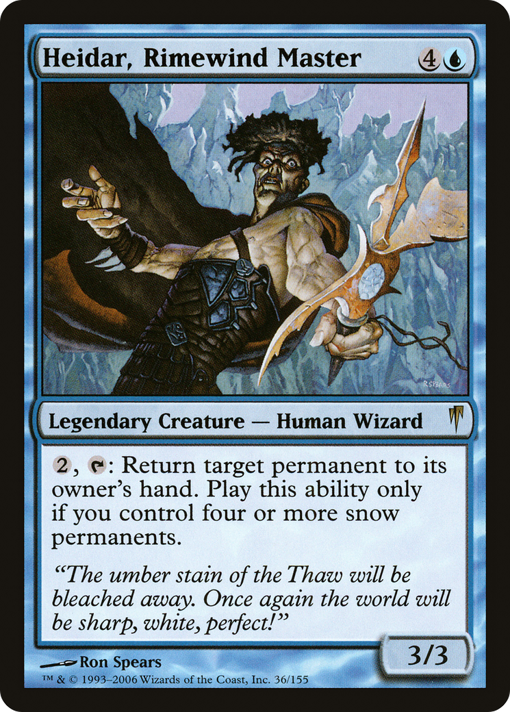 Image of Heidar, Rimewind Master (CSP-036) - Coldsnap Foil