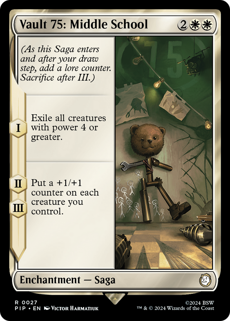 Image of Vault 75: Middle School (PIP-027) - Fallout Foil