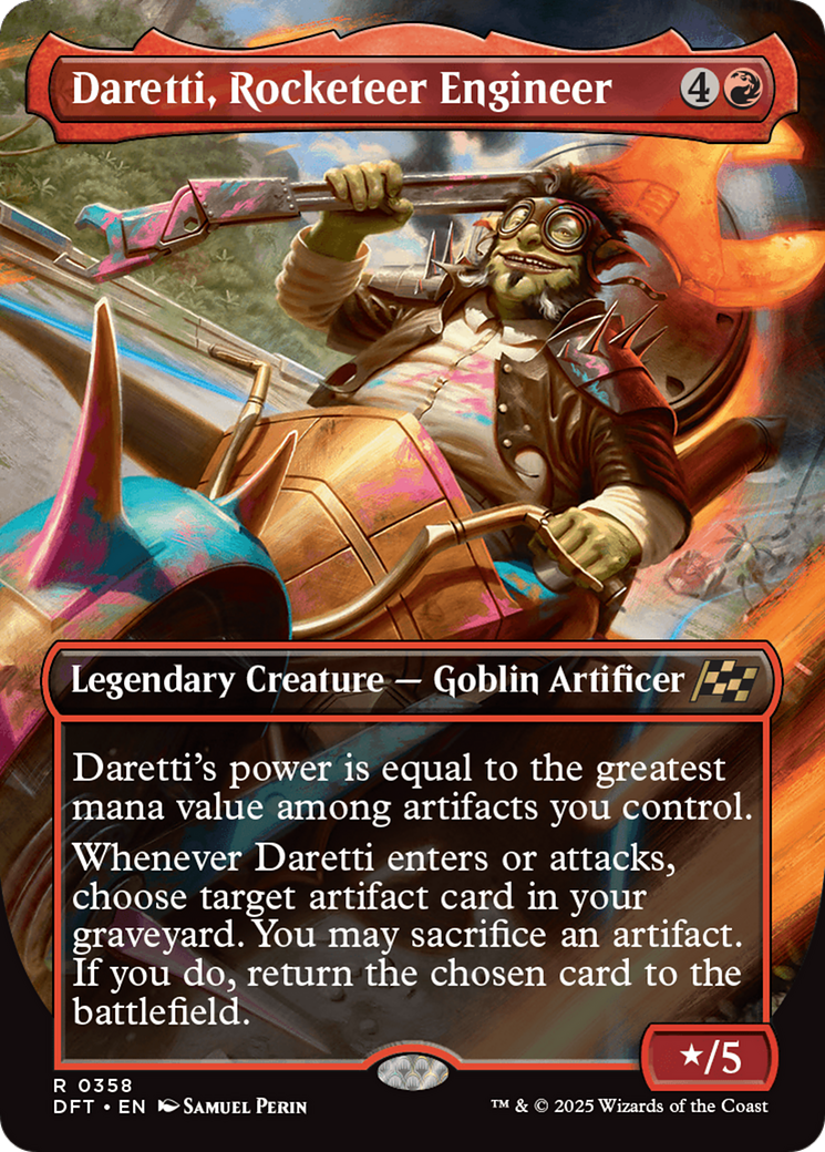 Image of Daretti, Rocketeer Engineer (Borderless) (DFT-358) - Aetherdrift (Borderless)