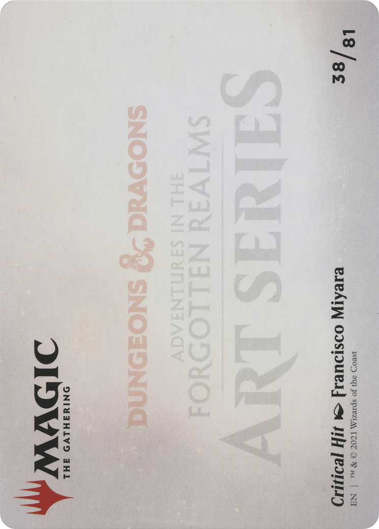 Image of Critical Hit // Critical Hit (AAFR-038) - Adventures in the Forgotten Realms Art Series (Borderless) Foil