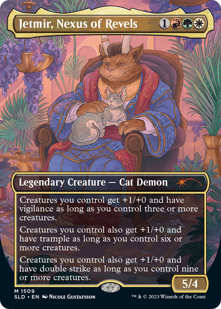 Image of Jetmir, Nexus of Revels (SLD-1509) - Secret Lair Drop (Borderless) Foil
