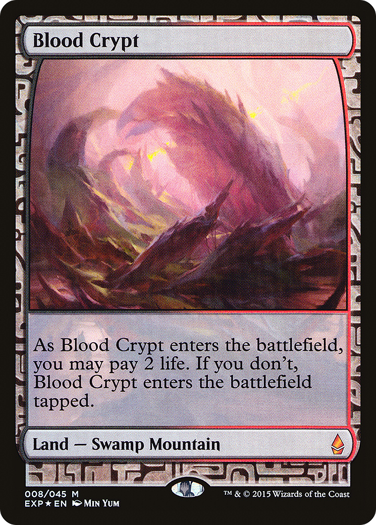 Image of Blood Crypt (EXP-008) - Zendikar Expeditions Foil
