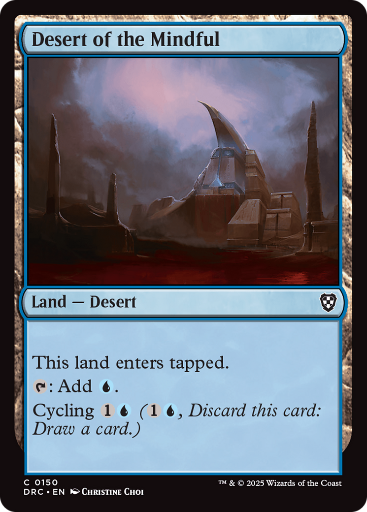 Image of Desert of the Mindful (DRC-150) - Commander: Aetherdrift