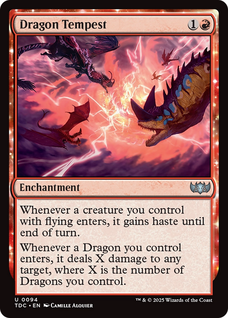 Image of Dragon Tempest (TDC-094) - Commander: Tarkir: Dragonstorm: (enchantment)