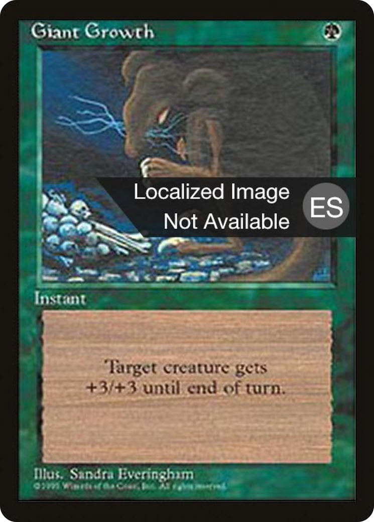 Image of Giant Growth (4BB-) - Fourth Edition Foreign Black Border
