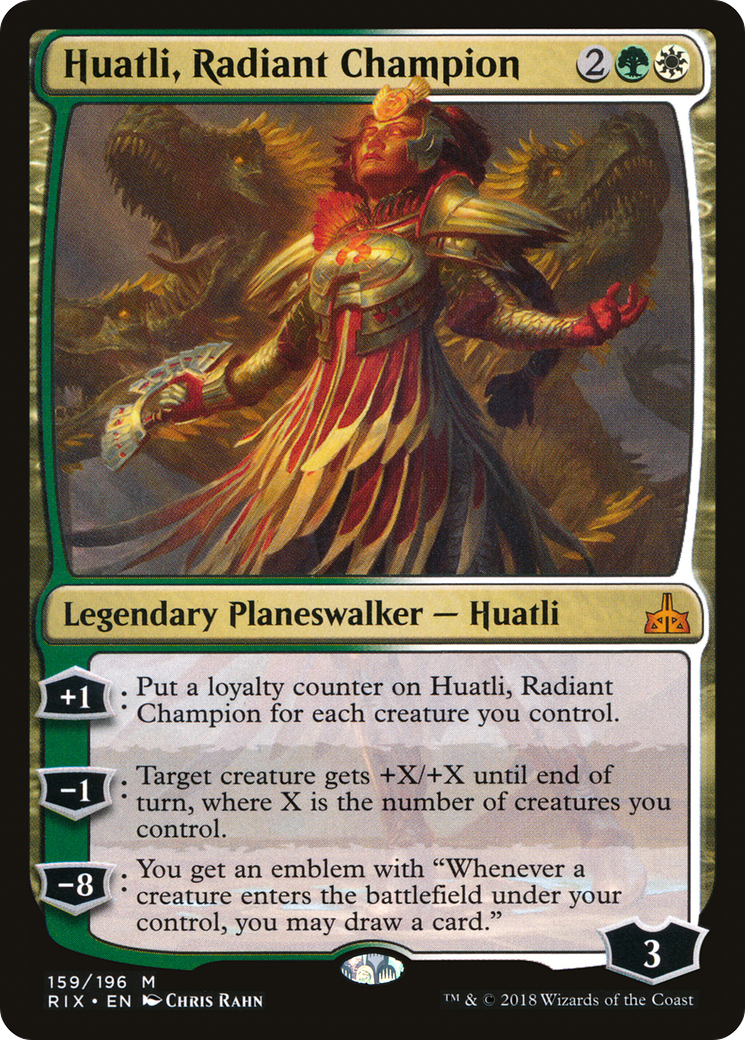 Image of Huatli, Radiant Champion (RIX-159) - Rivals of Ixalan