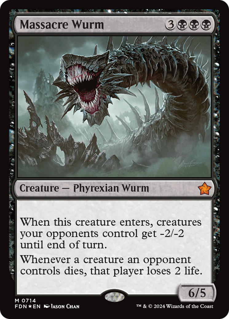 Image of Massacre Wurm (FDN-714) - Foundations Foil