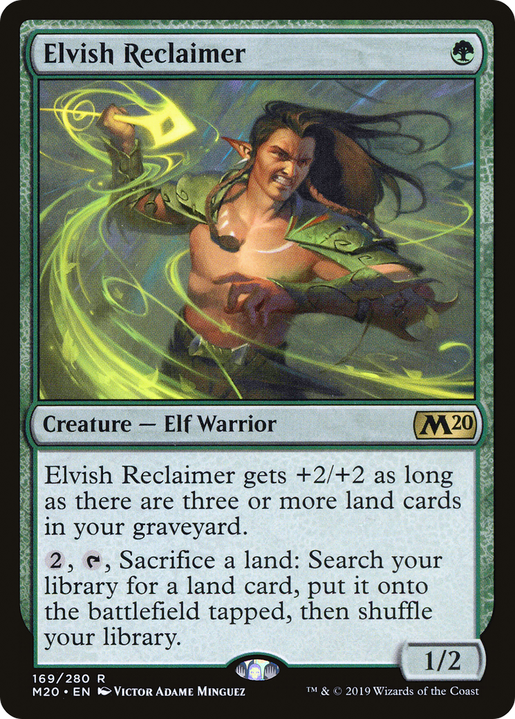 Image of Elvish Reclaimer (M20-169) - Core Set 2020
